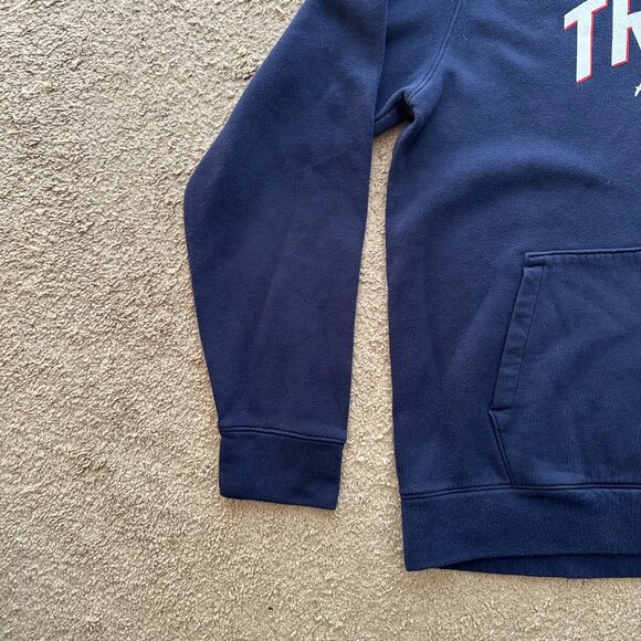 Under Armour Sweatshirt Mens Large Triton Athletics Blue Pullover Hoodie - Picture 5 of 10